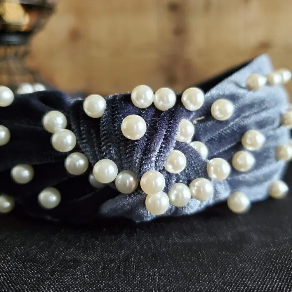 Pearl Velvet Headband